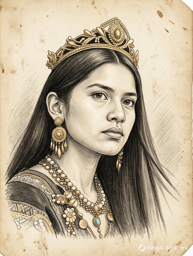 Ilustración Princesa Luchima Mariquita
