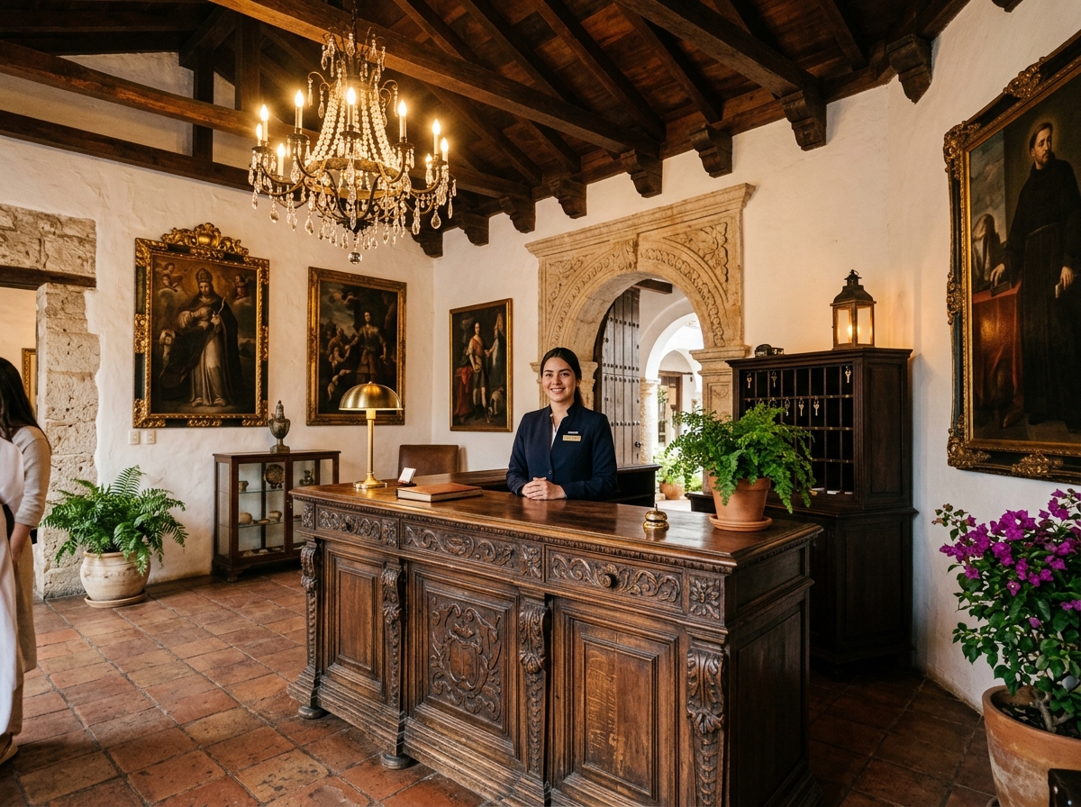 Recepción Hotel Boutique Casa del Virrey